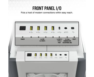 CAJA TORRE ATX ICUE 7000X RGB TG WHITE CORSAIR