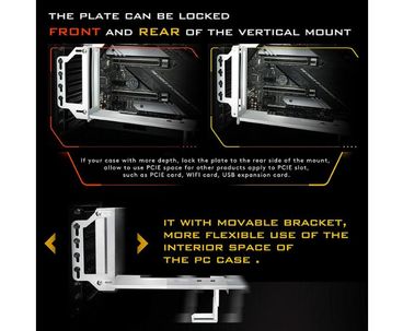 SOPORTE TARJETA GRAFICA VERTICAL BLANCO 