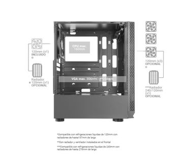 CAJA SEMITORRE MCN2 NEGRO ATX MARS GAMING