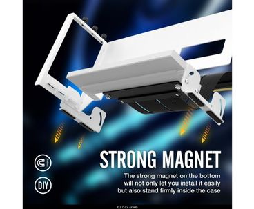 SOPORTE TARJETA GRAFICA VERTICAL PCIe 4.0 RGB BLANCO