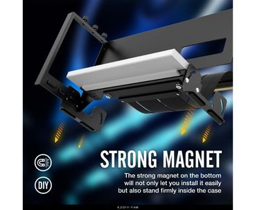 SOPORTE TARJETA GRAFICA VERTICAL PCIe 4.0 RGB NEGRO