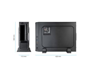 CAJA SOBREMESA SLIM MICROATX TQC-3007U3C NEGRO TOOQ