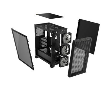 CAJA SEMITORRE ATX 3000D RGB AIRFLOW TG BLACK CORSAIR