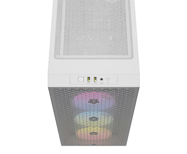 CAJA SEMITORRE ATX 3000D RGB AIRFLOW TG WHITE CORSAIR