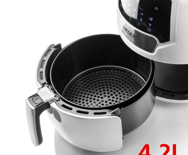 FREIDORA INTELIGENTE AIR FEAST DIGITAL 4.2L BLANCO HAEGER