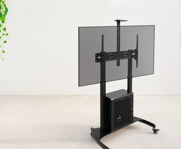 SOPORTE SUELO + RUEDAS + ARMARIO MULTIUSOS + ACC. RACK NARNIA 60"-100" TOOQ