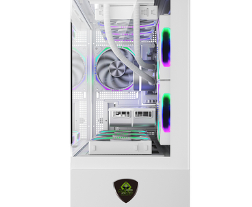 CAJA MICROATX XC-301 GLASS ARGB BLANCO KEEPOUT