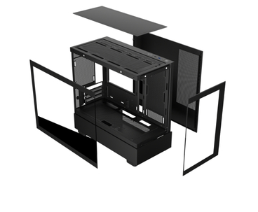 CAJA MICROATX XC-301 GLASS ARGB KEEPOUT