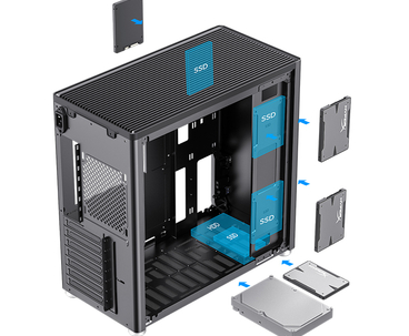 CAJA SEMITORRE ATX MESH NEGRO COOLBOX