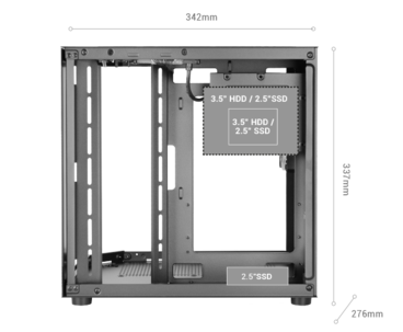 CAJA MINITORRE ATX MC-3TLITE BLANCO MARS GAMING