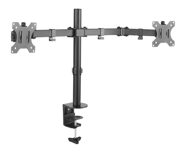 SOPORTE MESA 2 MONITORES 13''-32'' BLACK TOOQ